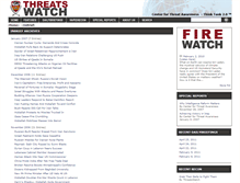 Tablet Screenshot of inbrief.threatswatch.org